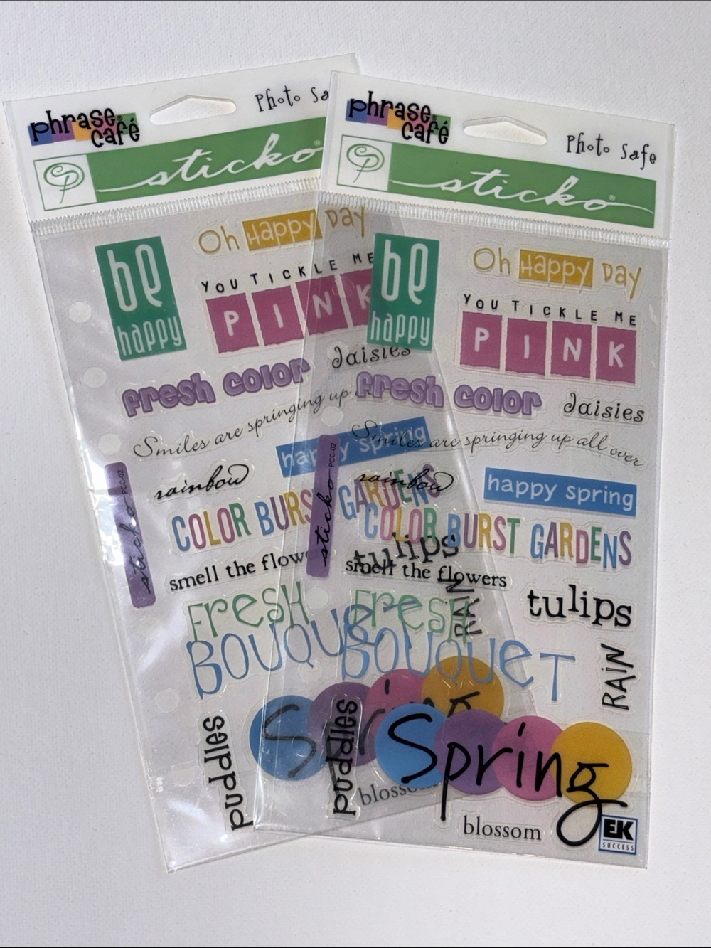 sheet of Sticko Phrase Cafe Fresh Bouquet Stickers Phrase Cafe Sticko SPRING 2